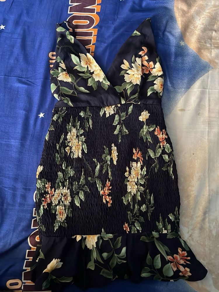 Floral Stretchable Mini Dress