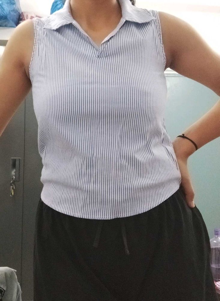 Striped Sleeveless Top