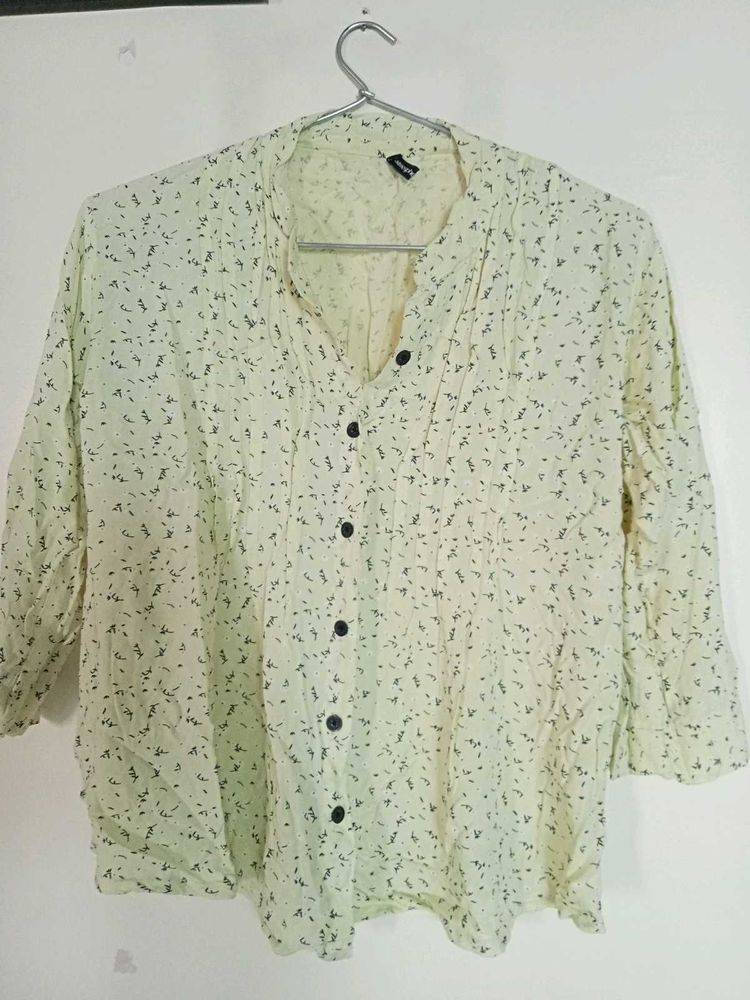Yellow Shirt Style Top