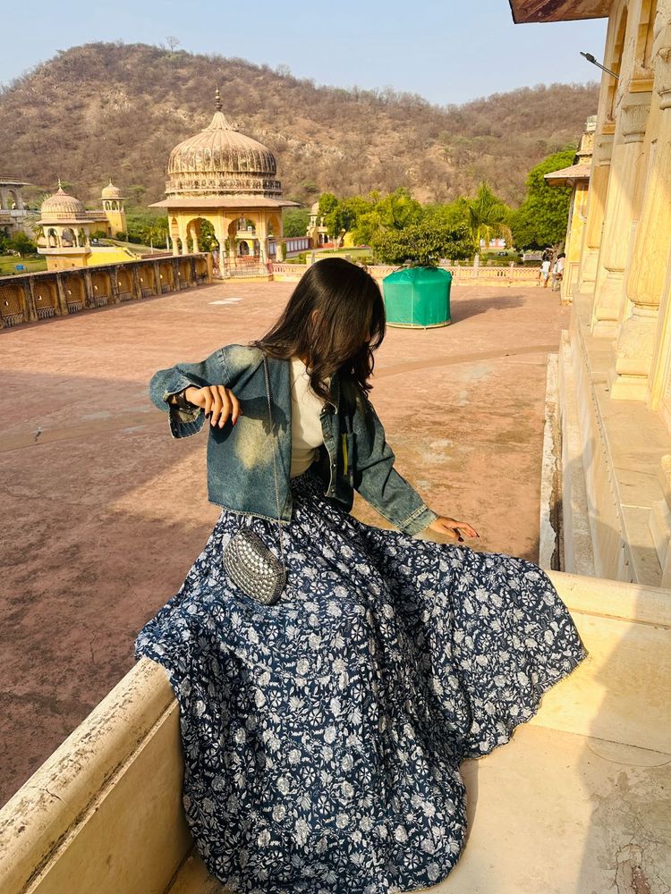 Floral Print Maxi Skirt