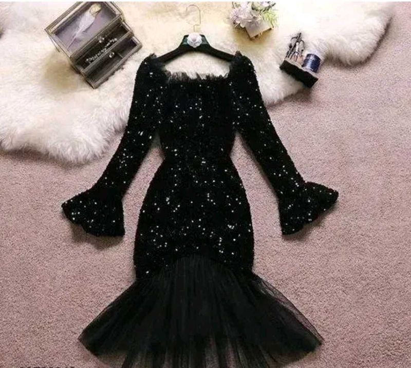 Stunning Black Sequin Dress