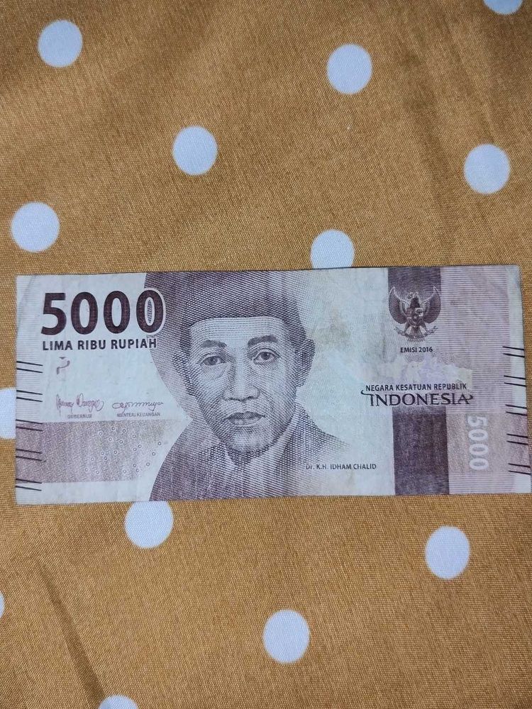 5000 Indonesian Rupiah Note