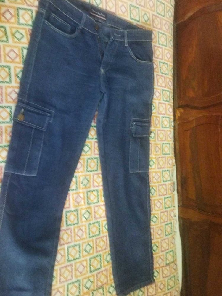 Blue Cargo Jeans