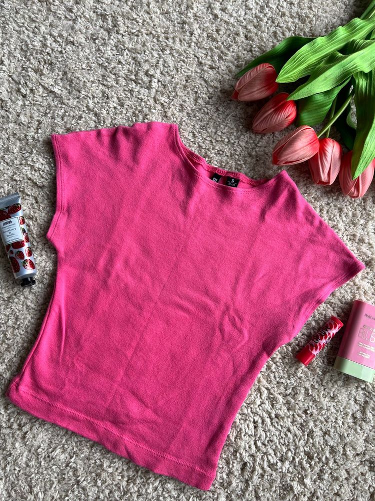 Hot Pink Boxy Tee