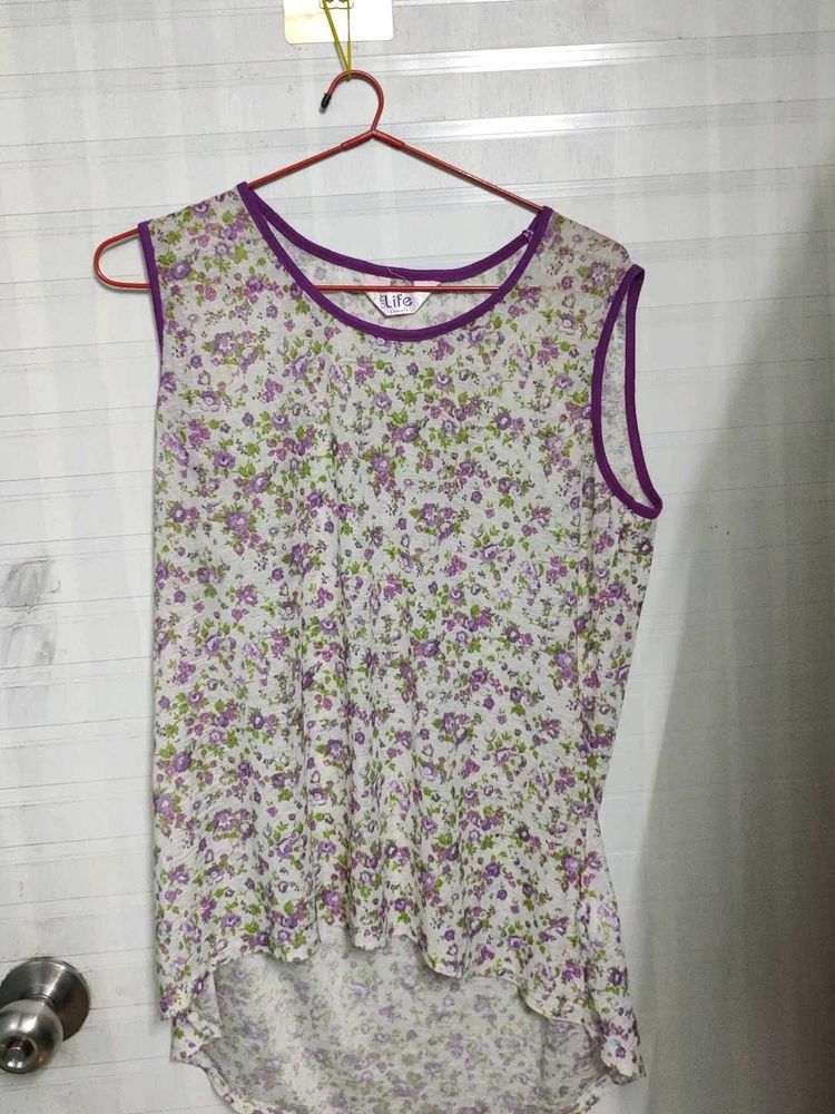 Floral Sleeveless Top