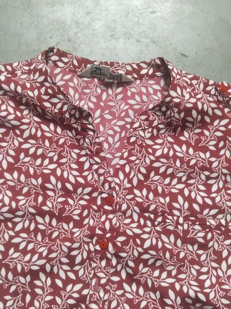 Floral Button-Down Shirt