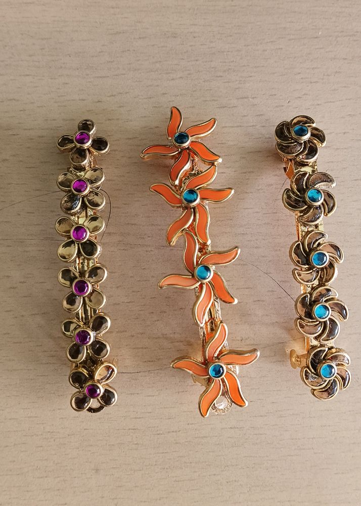 Fancy stone Hair clips