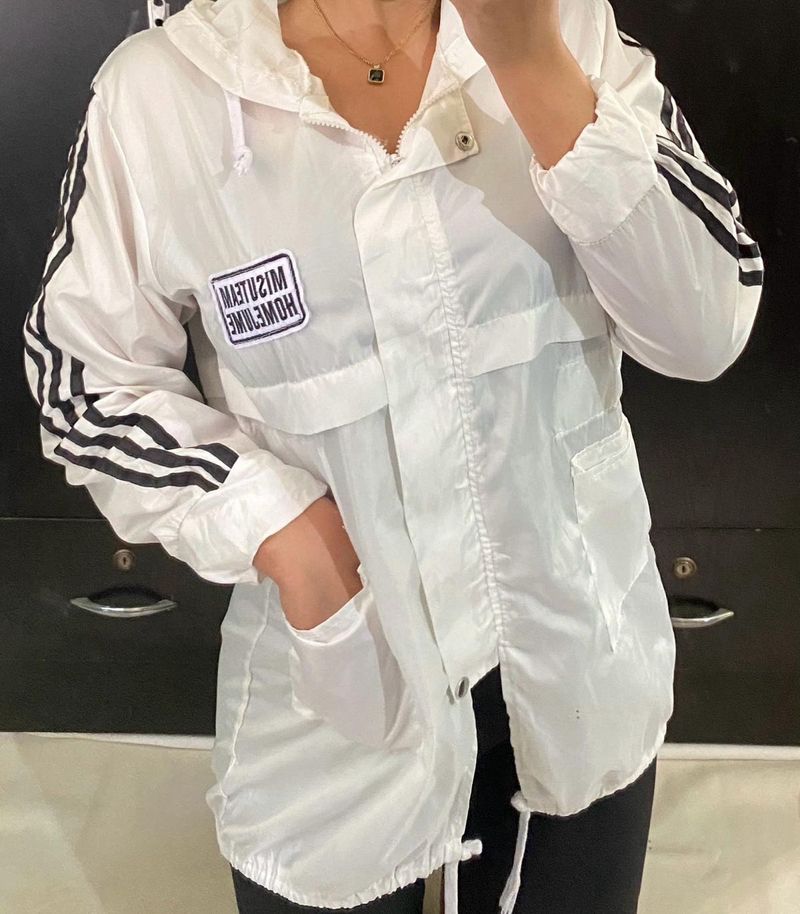 White Striped Jacket