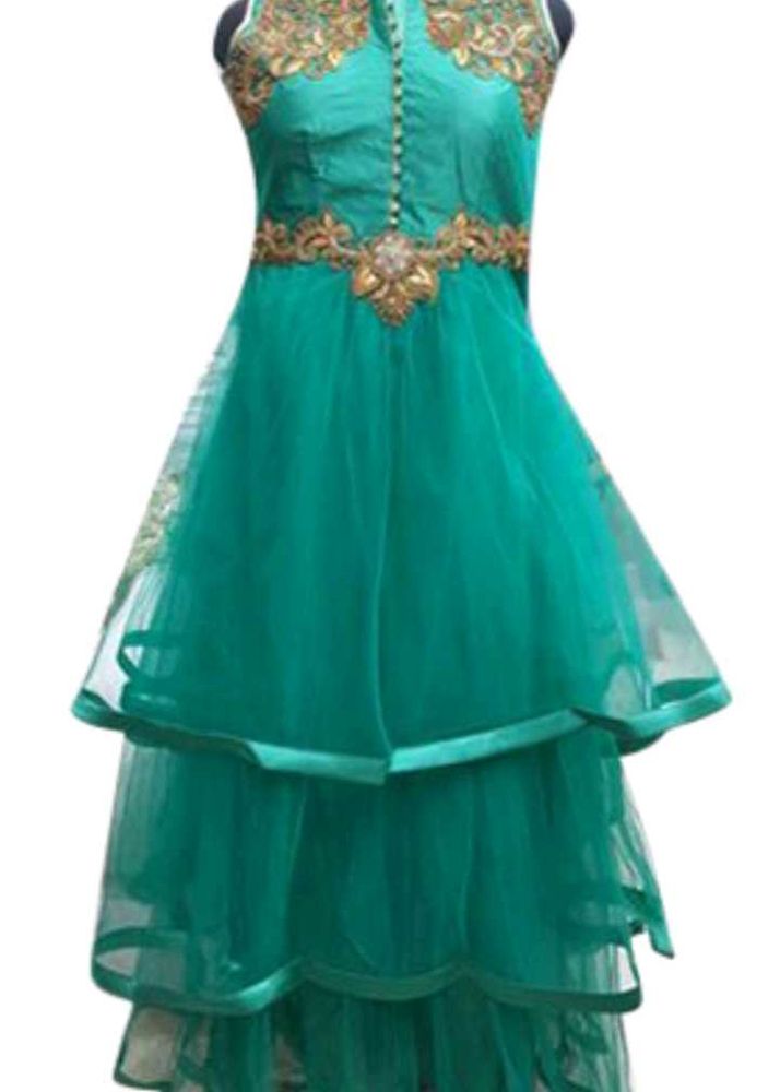 Elegant Green Ethnic Gown