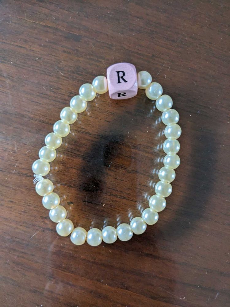 Pearl Initial&#39;s Bracelet (Customised)