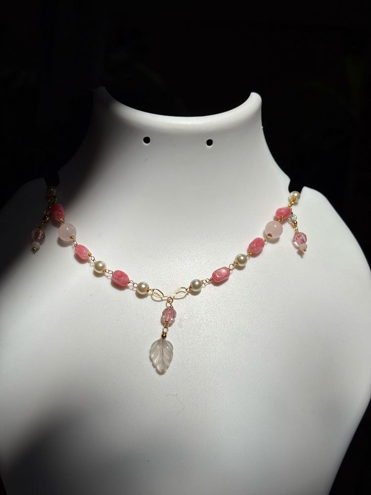 Pink Beaded Necklace