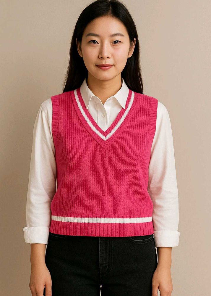 Pink Sweater Vest