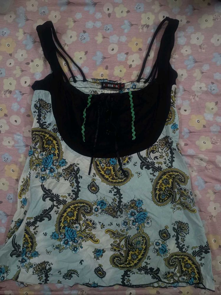 Paisley Print Tank Top