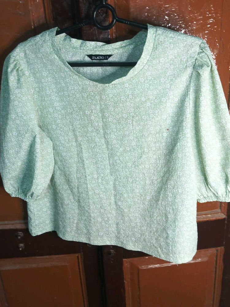 Floral Puff Sleeve Top