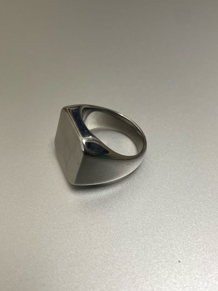 Square Silver Statement Ring
