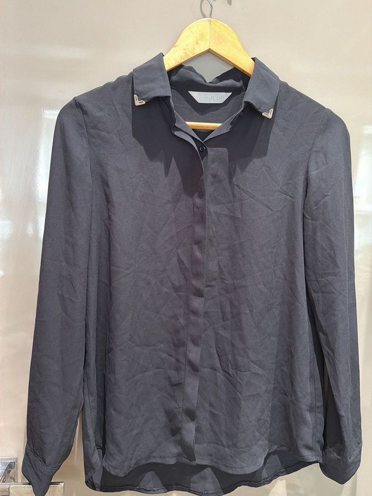 Elegant Black Button-Down Shirt