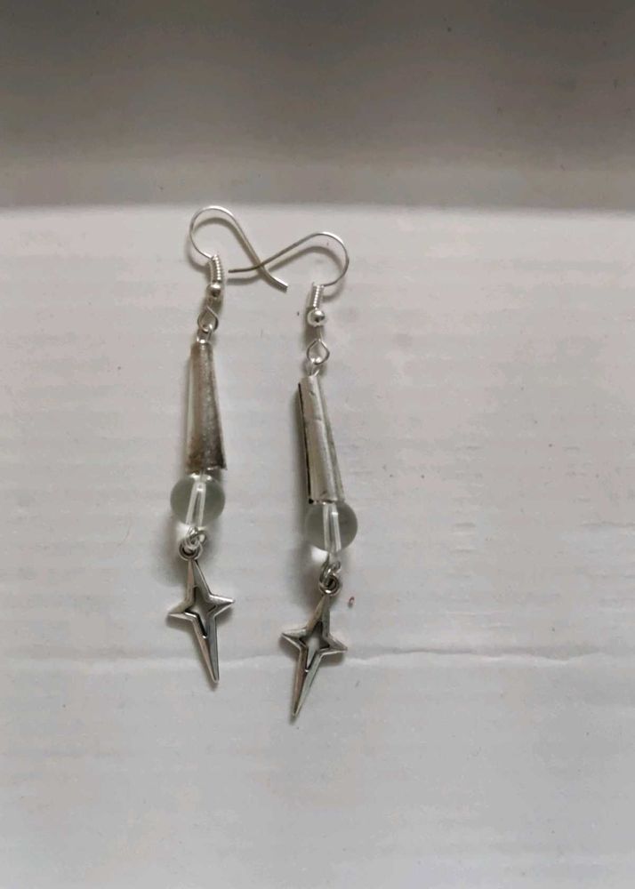 metallic y2k earrings handmade
