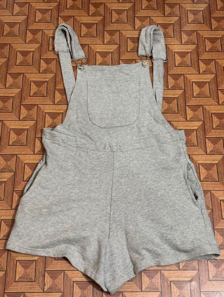 Grey Romper Overalls
