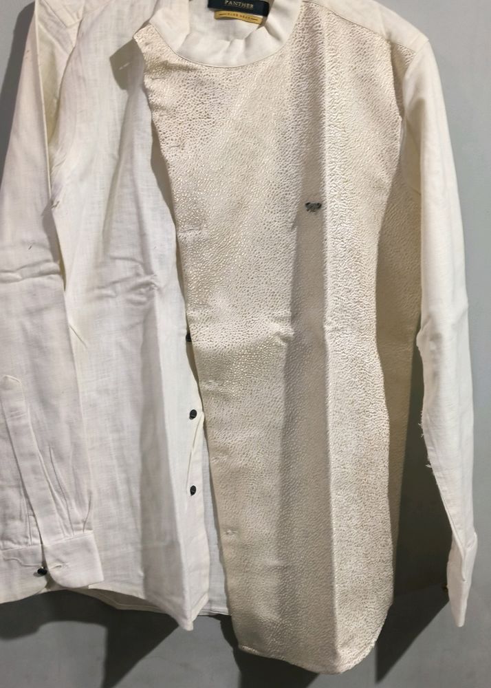 Full Sleeves Ethnic Wear Jacket For Men