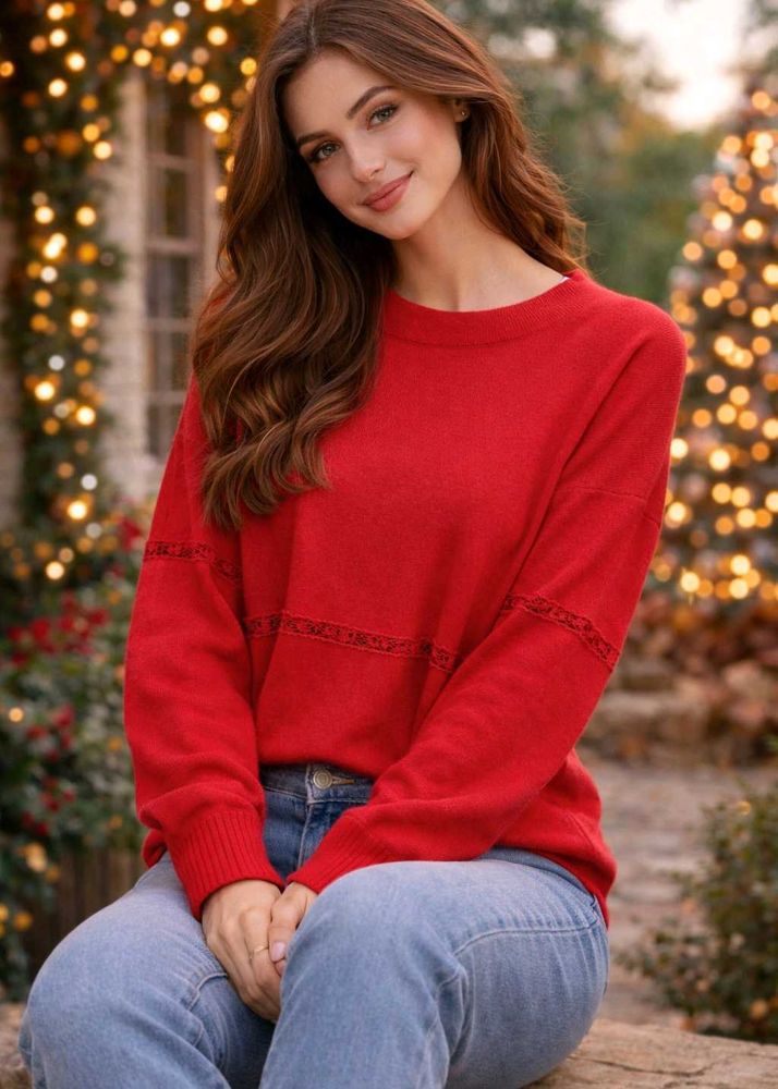 Red Knit Sweater