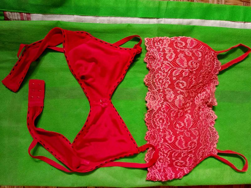 Red Leave  Bra Bundle