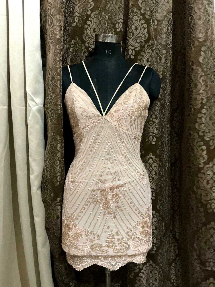 Elegant Y2k  Ethenkc Embellished Dress
