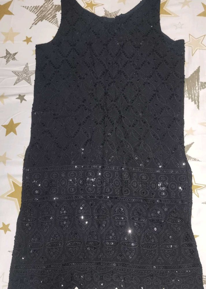 Black Kurti with Sequins