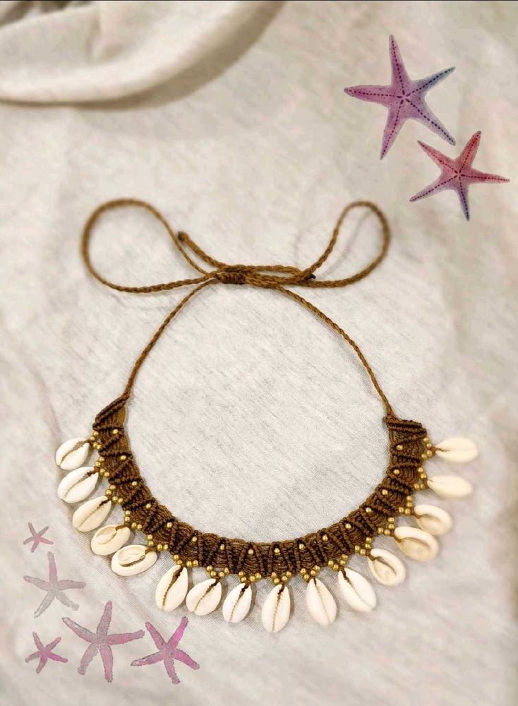 🌊🐚SEA SHELL CHOKER🐚🌊