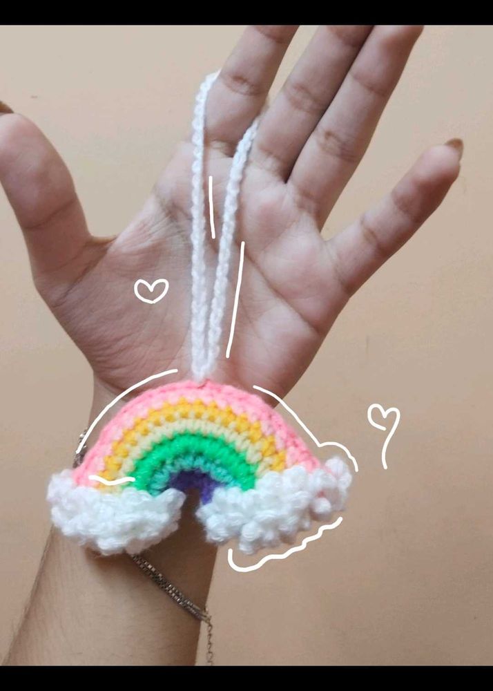 Crochet Rainbow charm 🌈