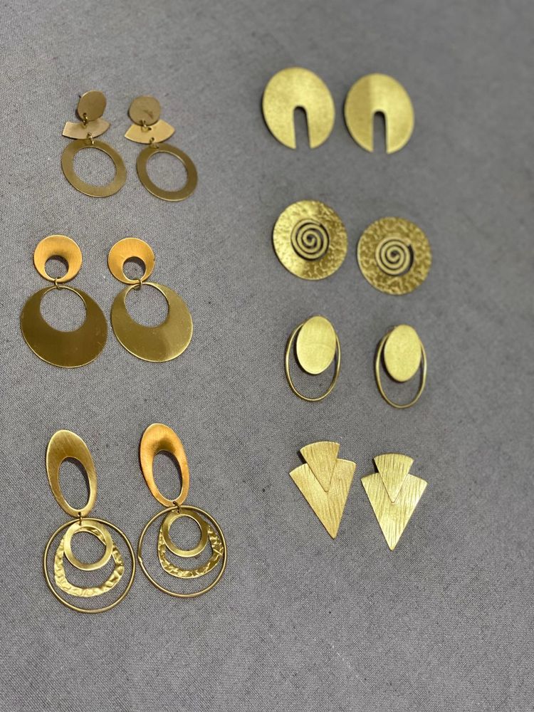 Anti Tarnish Brass Earrings