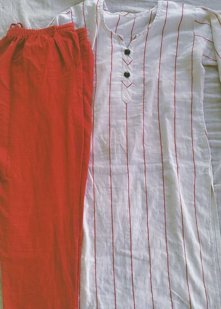 Striped Kurti Set