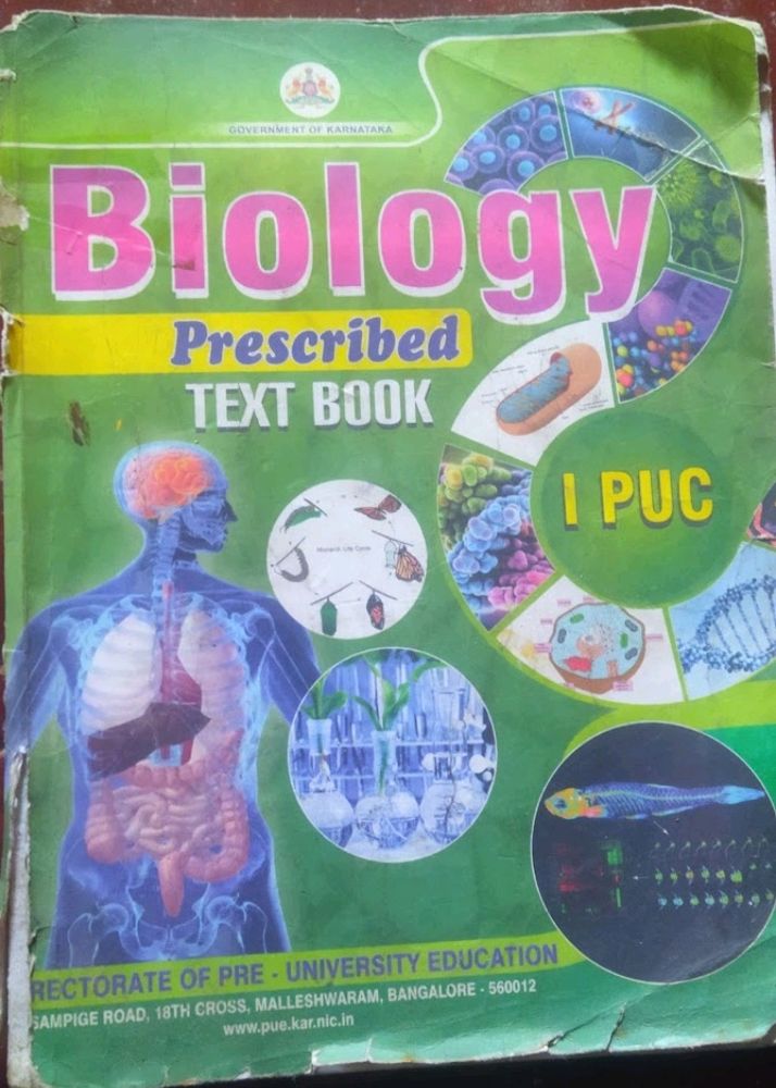 Biology Textbook for I PUC (2014-15) NCERT CBSE