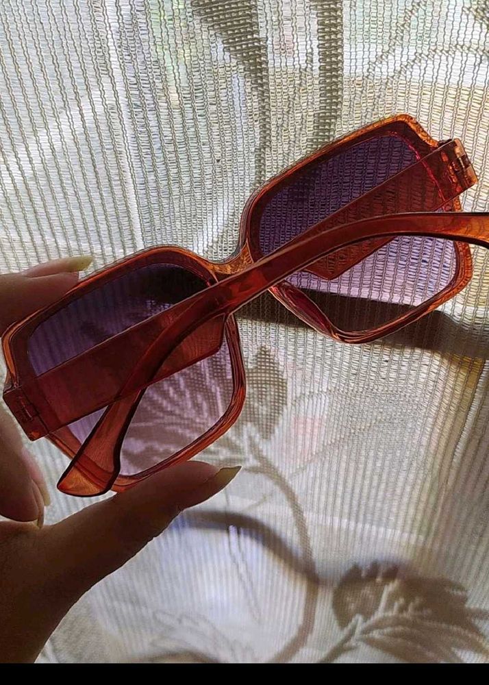 Women Retro Orange Sunglasses