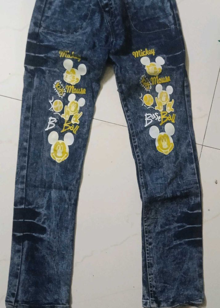 Mickey Mouse Denim Jeans
