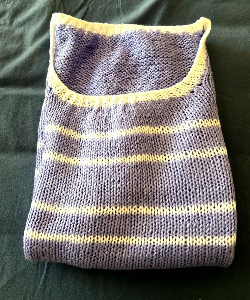 Striped Knit Tank Top light weight