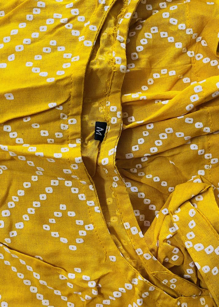 Mustard Short Kurti