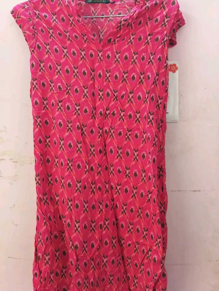 Pink Branded Kurta.