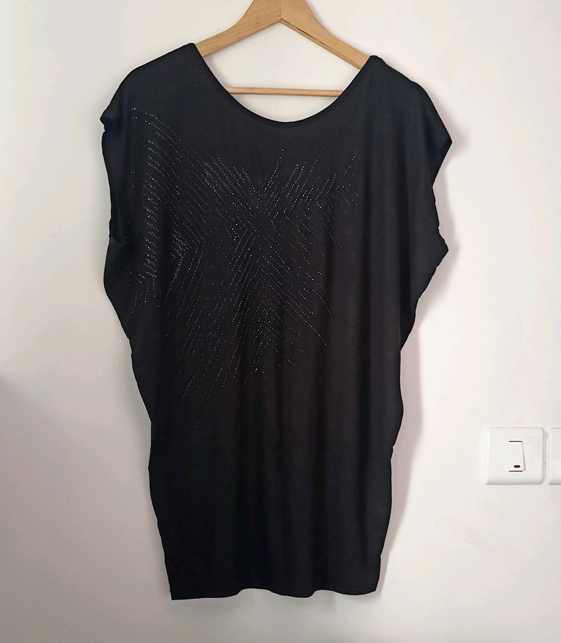 Black Embellished Top