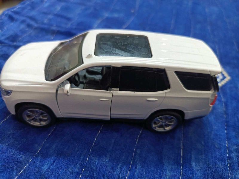 White SUV Diecast Model Car