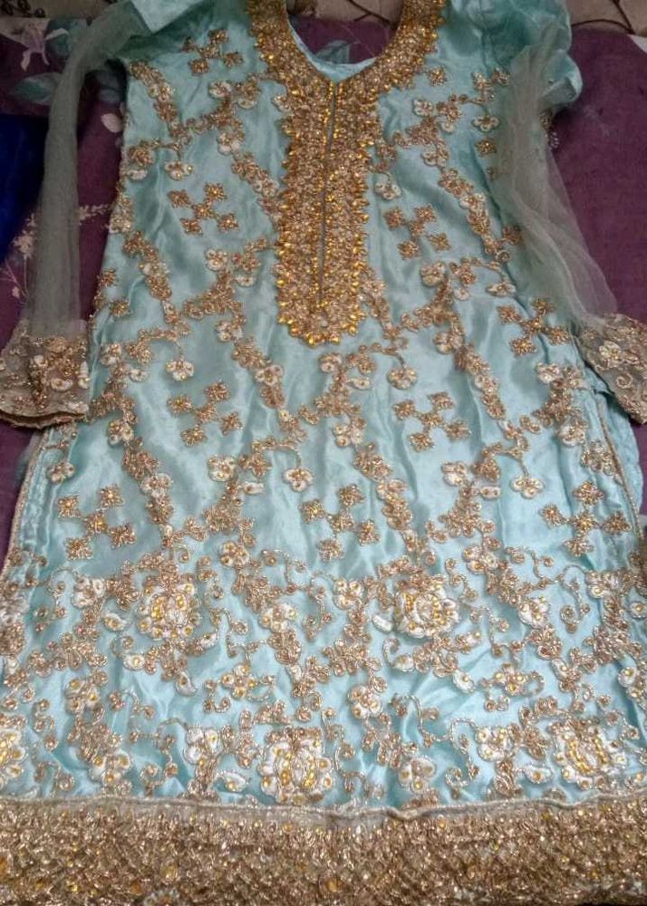 Elegant Embroidered Pakistani Dress