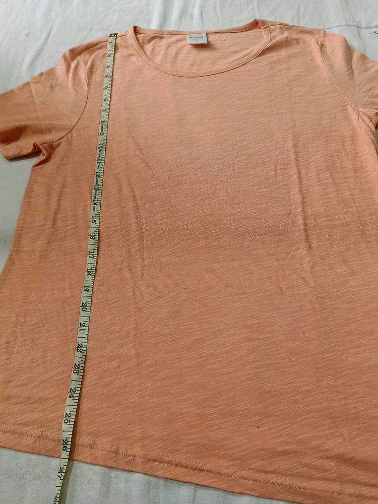 Peach Basic Tee