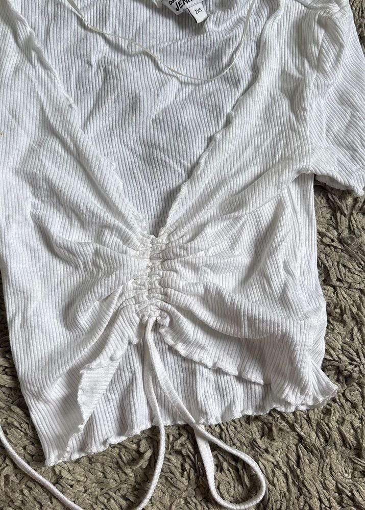 White crop top
