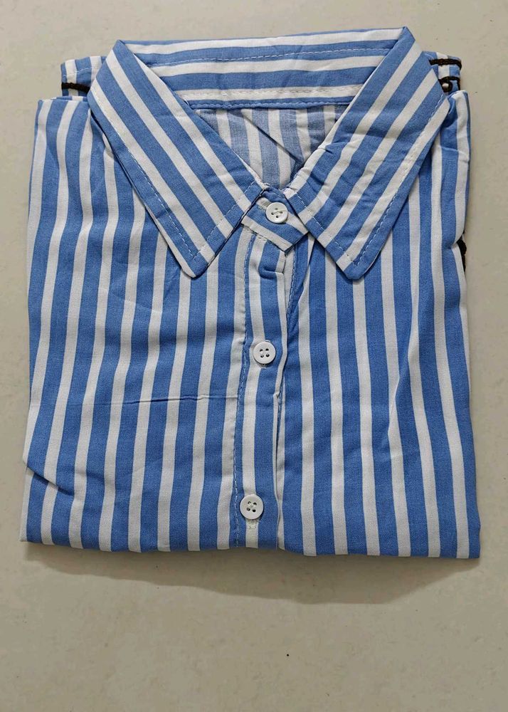 Striped Button-Down Shirt 💖