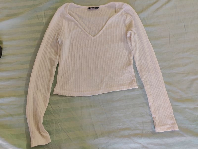 Shein white Crop Top