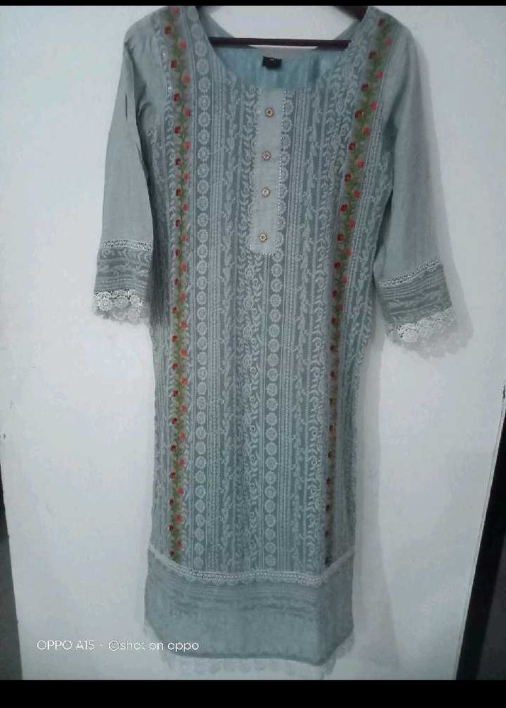 Partywear Pakistani Suit With Organza Dupatta