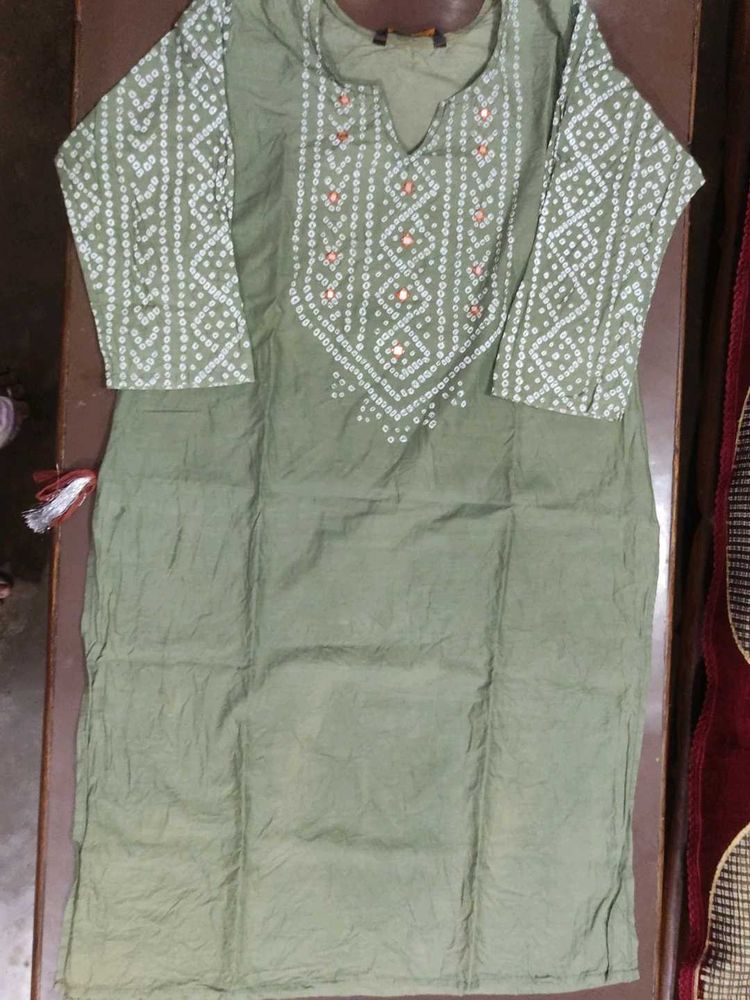 Olive Green Kurta