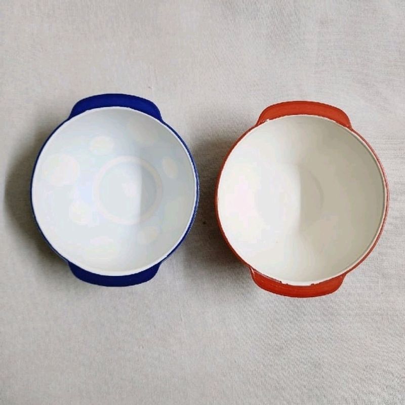 Polka Dots Bowls With Spoons