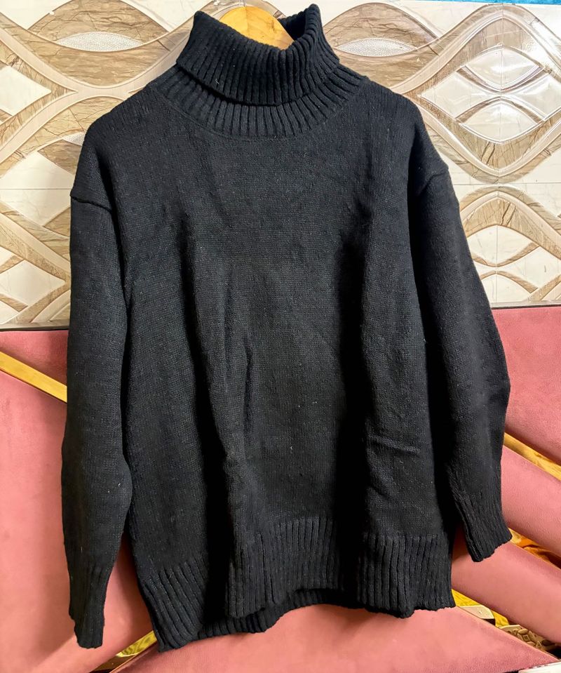 Black Turtleneck Sweater