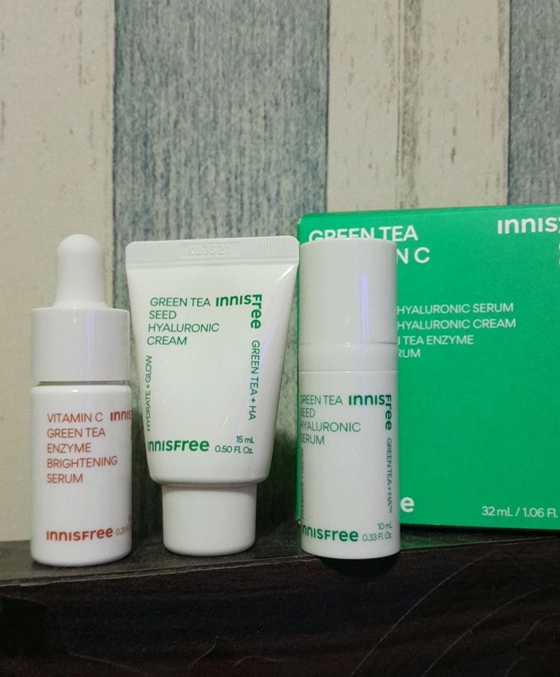 Innisfree Green Tea &amp; Vitamin C Trio Kit (New)