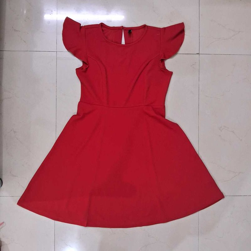 Red Fit &amp; Flare Dress